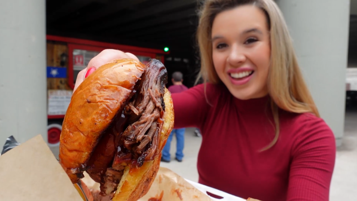 Texas brisket and four-pound loaded potatoes