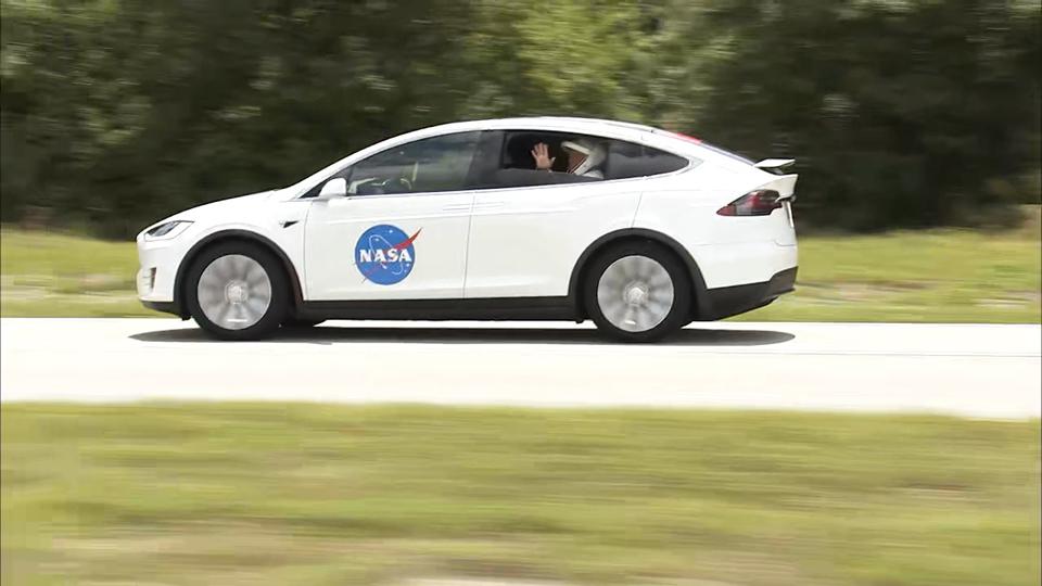 Why Astronauts on SpaceX Rockets Ride A Tesla To The Launch Pad